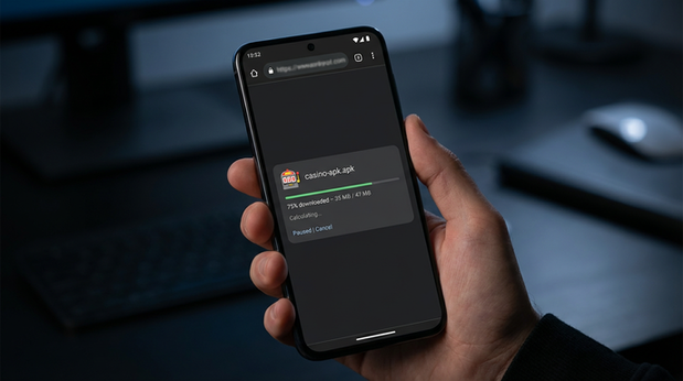 Main screen of H555 apk page for PK players